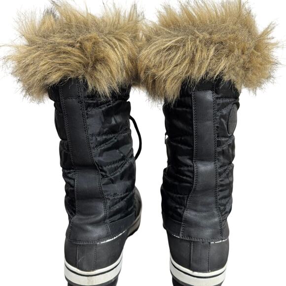 Women’s Black “Aleader” Fur Lined Winter Boots - Picture 4 of 6